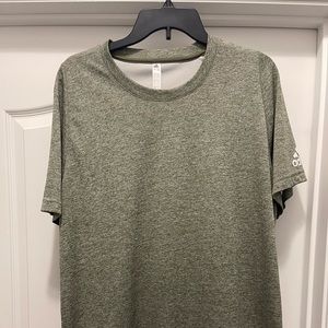 Adidas, XL, green/grey shirt.
